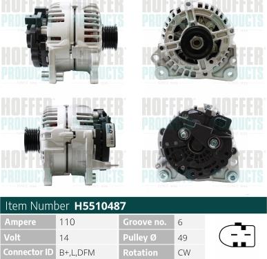 Hoffer H5510487 - Генератор avtokuzovplus.com.ua