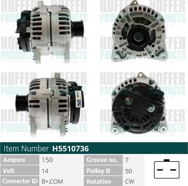 Hoffer H5510736 - Генератор autodnr.net