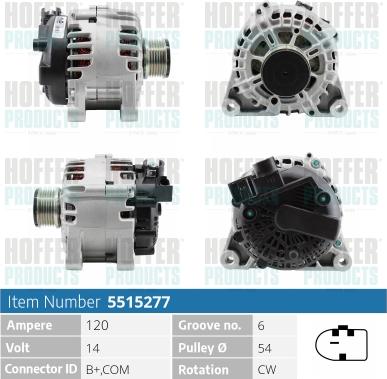 Hoffer H5515277P - Генератор autodnr.net