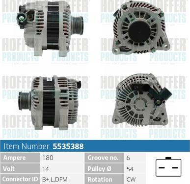 Hoffer H5535388 - Генератор autodnr.net