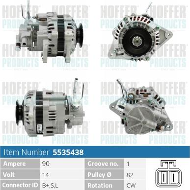 Hoffer H5535438 - Генератор autodnr.net