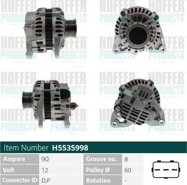 Hoffer H5535998 - Генератор autodnr.net