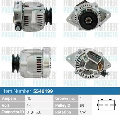 Hoffer H5540199 - Генератор autodnr.net