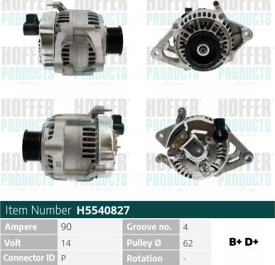 Hoffer H5540827 - Генератор autodnr.net