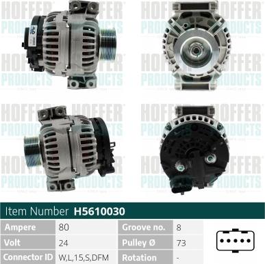 Hoffer H5610030 - Генератор autodnr.net