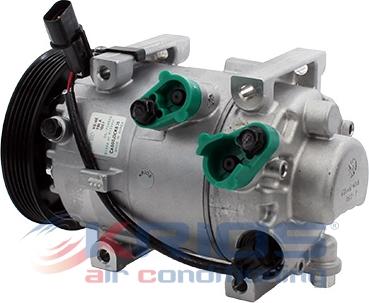 Hoffer K19171 - Компресор, кондиціонер autocars.com.ua