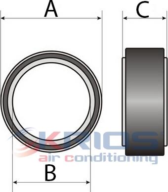 Hoffer K22046 - Підшипник, компресорний вал autocars.com.ua