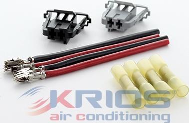 Hoffer K26212 - Ремкомплект кабелю, тепловентилятор салону (сіст.подогр.дв.) autocars.com.ua