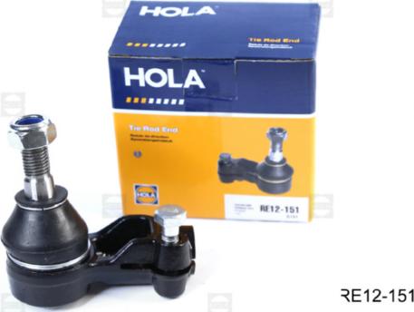 Hola RE12-151 - Наконечник рулевой тяги правый CHEVROLET Lanos  DAEWOO Espero  Nexia  OPEL Kadett E autodnr.net