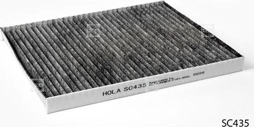 Hola SC435 - Фільтр, повітря у внутрішній простір autocars.com.ua