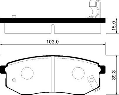 HSB Gold HP0011 - Гальмівні колодки, дискові гальма autocars.com.ua