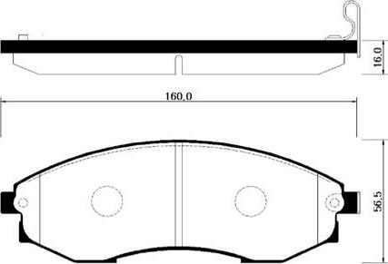 HSB Gold HP0012 - Гальмівні колодки, дискові гальма autocars.com.ua