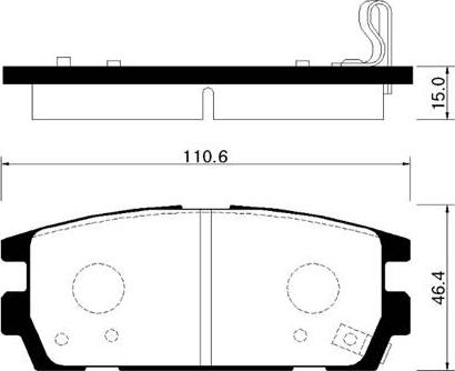 BEISSBARTH D11139 - Гальмівні колодки, дискові гальма autocars.com.ua