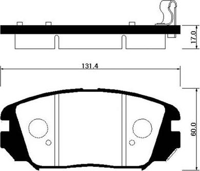 HSB Gold HP0031 - Гальмівні колодки, дискові гальма autocars.com.ua