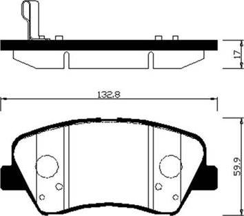 HSB Gold HP0045 - Гальмівні колодки, дискові гальма autocars.com.ua