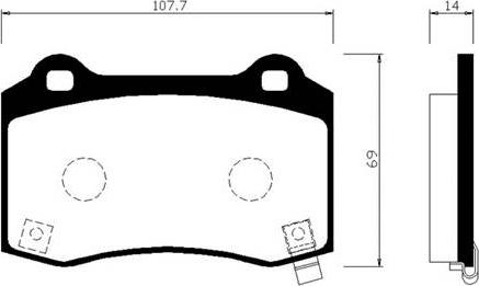 HSB Gold HP0051 - Гальмівні колодки, дискові гальма autocars.com.ua