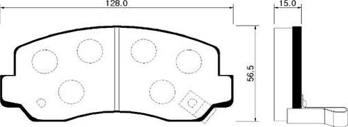 HSB Gold HP1029 - Гальмівні колодки, дискові гальма autocars.com.ua