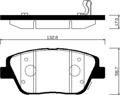 HSB Gold HP1045 - Гальмівні колодки, дискові гальма autocars.com.ua