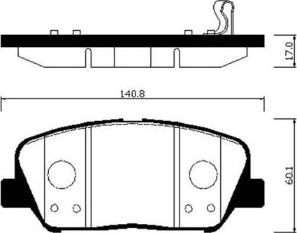 HSB Gold HP1046 - Гальмівні колодки, дискові гальма autocars.com.ua