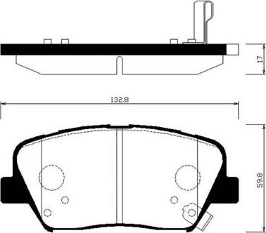 KRIEGER FAHRZEUGBAU 950006482 - Гальмівні колодки, дискові гальма autocars.com.ua