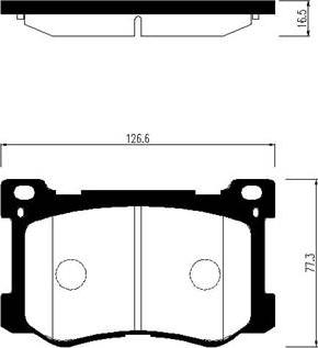 HSB Gold HP1050 - Тормозные колодки, дисковые, комплект autodnr.net