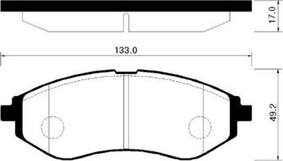 HSB Gold HP2011 - Гальмівні колодки, дискові гальма autocars.com.ua