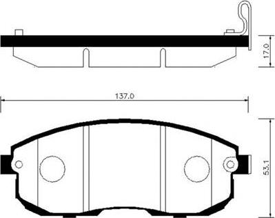 HSB Gold HP3012 - Гальмівні колодки, дискові гальма autocars.com.ua