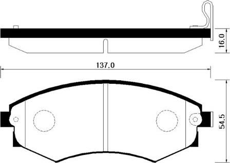 HSB Gold HP4001 - Гальмівні колодки, дискові гальма autocars.com.ua