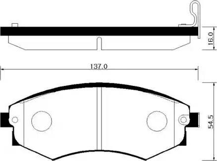 Remsa BPM0318.03 - Гальмівні колодки, дискові гальма autocars.com.ua