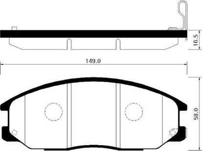 MK Kashiyama BP-3028 - Гальмівні колодки, дискові гальма autocars.com.ua