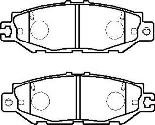 Ashuki 1083-4102 - Гальмівні колодки, дискові гальма autocars.com.ua