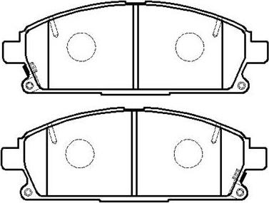 Woking P7743.02 - Тормозные колодки, дисковые, комплект avtokuzovplus.com.ua