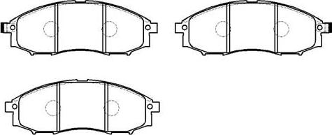 DJ Parts BP1295 - Гальмівні колодки, дискові гальма autocars.com.ua