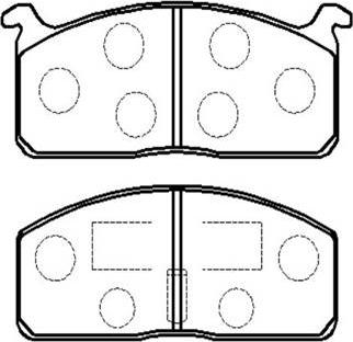 Kawe 80522 - Гальмівні колодки, дискові гальма autocars.com.ua