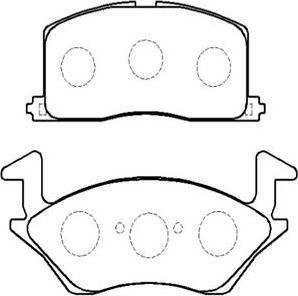 Japanparts JPA284AF - Гальмівні колодки, дискові гальма autocars.com.ua