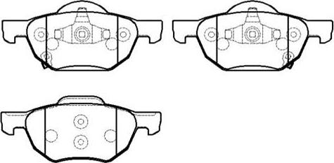 HSB Gold HP9241 - Тормозные колодки, дисковые, комплект autodnr.net