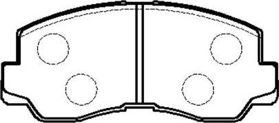 Delphi LUP529 - Гальмівні колодки, дискові гальма autocars.com.ua