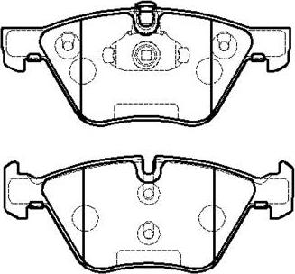 BMW 3411 6763 617 F - Гальмівні колодки, дискові гальма autocars.com.ua