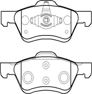 Roadhouse D1047B8445 - Тормозные колодки, дисковые, комплект avtokuzovplus.com.ua