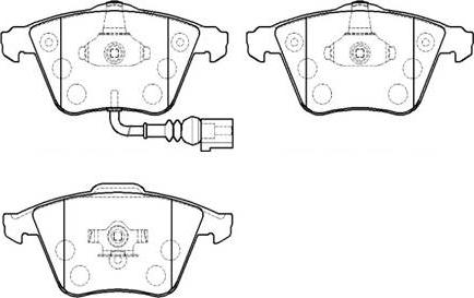 HSB Gold HP9954 - Гальмівні колодки, дискові гальма autocars.com.ua