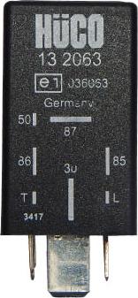 HÜCO 132063 - Реле, система розжарювання autocars.com.ua