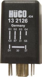 HÜCO 132126 - Реле, система розжарювання autocars.com.ua