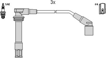 HÜCO 134378 - Комплект проводів запалювання autocars.com.ua