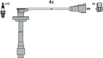 HÜCO 134971 - Комплект проводів запалювання autocars.com.ua