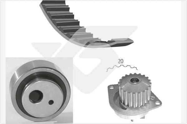 Hutchinson KH 13WP17 - Водяной насос + комплект зубчатого ремня autodnr.net