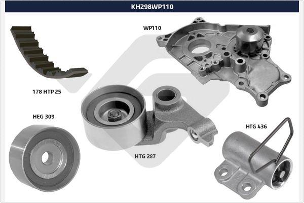 Hutchinson KH 298WP110 - Водяний насос + комплект зубчатого ременя autocars.com.ua