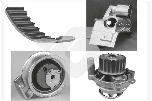 Hutchinson KH 335WP35 - Водяной насос + комплект зубчатого ремня autodnr.net