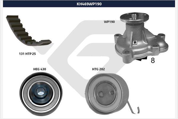 Hutchinson KH 469WP190 - Водяний насос + комплект зубчатого ременя autocars.com.ua