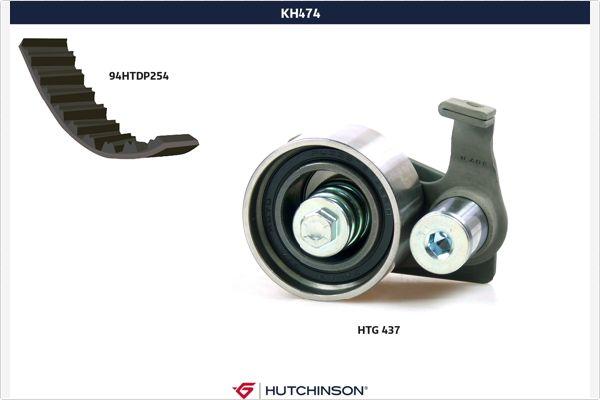 Hutchinson KH 474 - Комплект ременя ГРМ autocars.com.ua