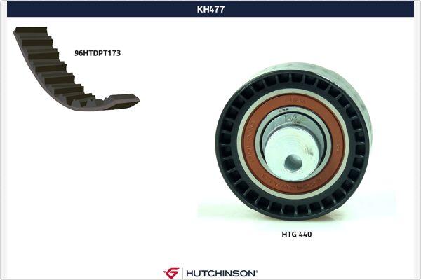 Hutchinson KH 477 - Комплект ременя ГРМ autocars.com.ua